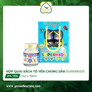 Hộp 4 hũ Yến Sào BESTNEST HỘI AN 21% Superkids