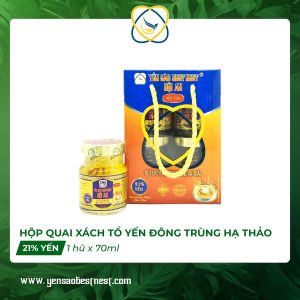 Hộp 4 hũ Yến Sào BESTNEST HỘI AN Premium 21% Đông trùng hạ thảo