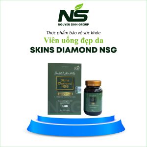 Thực phẩm bảo vệ sức khỏe Viên uống đẹp da Skins Diamond NSG - Hỗ trợ đẹp da, sáng da
