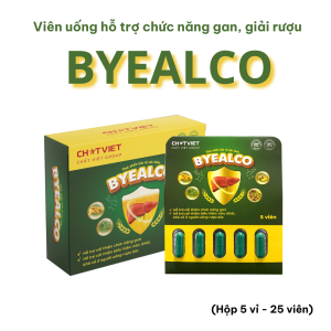 Thực phẩm bảo vệ sức khoẻ ByeAlco (Hộp 5 vỉ x 5 viên)