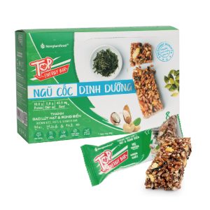 Thanh Gạo Lứt hạt và Rong Biển NLF - Hộp 136g