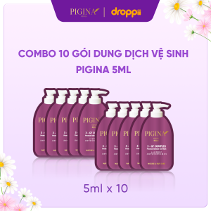 Combo 10 Gói gel Dung dịch vệ sinh Pigina 5ml - Pigina Lacto Intimate Wash