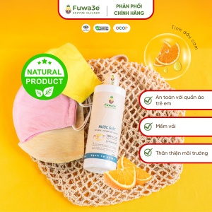 Nước giặt hương cam Fuwa3e 90% enzyme dứa không dư lượng hóa chất 500ml