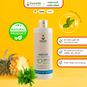 Nước giặt hương bạc hà Fuwa3e 90% enzyme dứa không dư lượng hóa chất 100ml