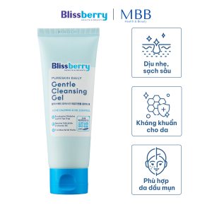 Sữa rửa mặt dạ dầu sạch sâu & giảm mụn Blissberry 100ml