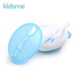 Bộ tô chống trượt Kidsme (kèm muỗng báo nhiệt)