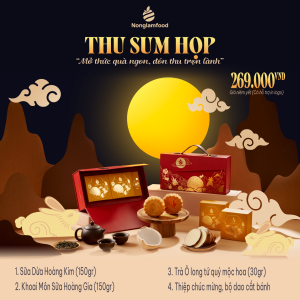 Bánh Trung Thu 2025 - Thu Sum Họp (hộp 2 bánh 1 trà)
