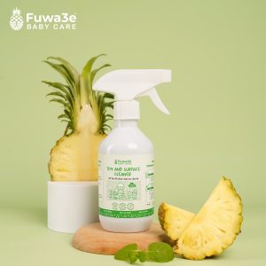 Xịt lau đồ chơi, bàn ăn 90% enzyme an toàn trong phòng kín cho bé FUWA3E 300ml