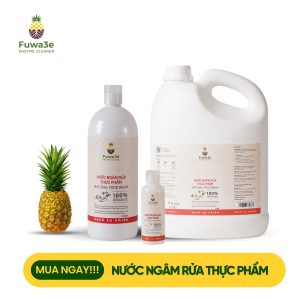 Nước ngâm rửa thực phẩm FUWA3E loại bỏ 40+ tồn dư BVTV 100ml