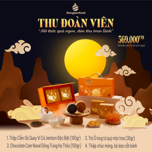 Bánh Trung Thu 2025 - Thu Đoàn Viên (hộp 2 bánh 1 trà)