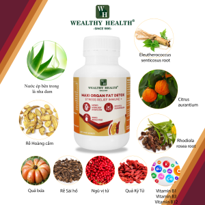 Thực phẩm bảo vệ sức khỏe Maxi Organ Fat Detox Stress Relief Immune +