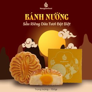 Bánh Trung Thu 2025 - Hộp lẻ Sầu Riêng Dừa Tươi Đặc Biệt 1 Trứng 150g