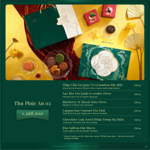 Bánh Trung Thu 2025 - Thu Phúc An 02 (hộp Xanh 6 bánh) (kèm túi)