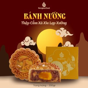 Bánh Trung Thu 2025 - Hộp lẻ Thập Cẩm Xá Xíu Lạp Xưởng 1 Trứng 200g
