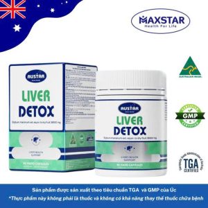 Viên Uống AUSTAR Liver Detox 38000mg – Hổ Trợ Thải Độc Và Cải Thiện Chức Năng Gan (Hộp 60 Viên)