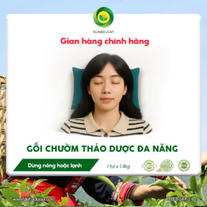 Gối Chườm Thảo Dược Đa Năng Sunbeleaf - Giảm Đau Cổ, Vai, Gáy Và Người Làm Việc Tư Thế Ngồi - 1 Gối 1,4kg
