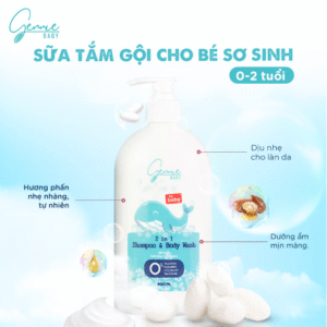 Tắm gội Gennie Baby 2in1 for Baby 400ml