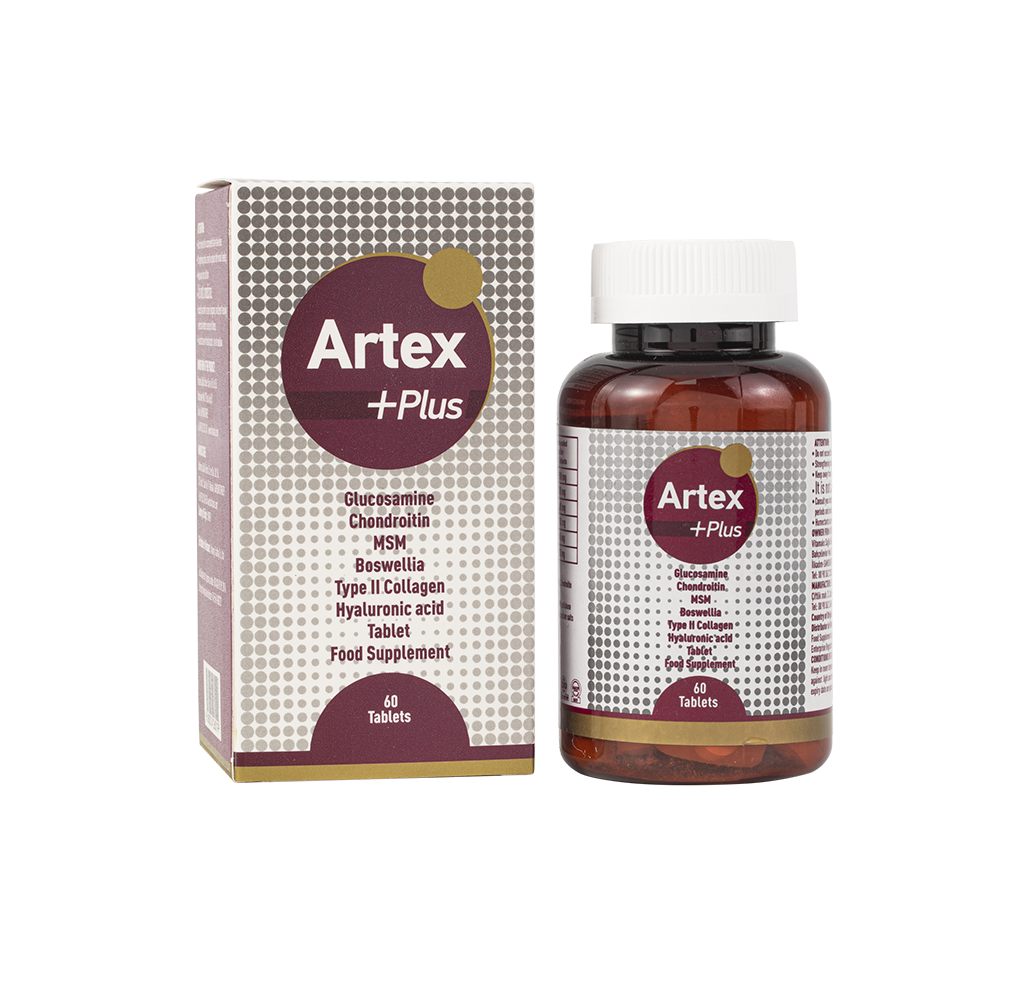 Viên uống ARTEX PLUS – Bổ khớp, tái tạo sụn, giảm đau xương khớp – Cho người lớn tuổi (hộp 60 viên)